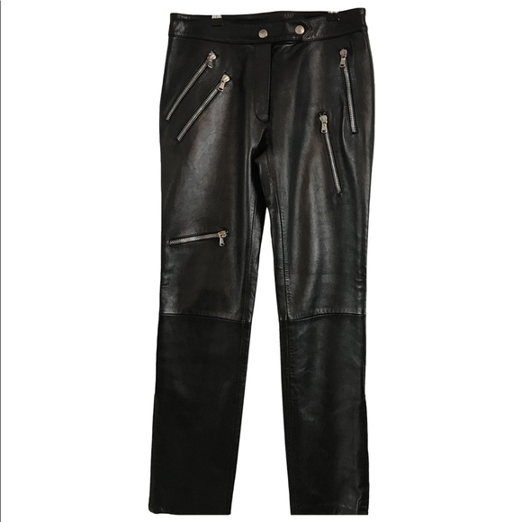 Beautiful buttery soft leather pants. Never worn. In excellent condition . FIRM - Picture 1 of 10
